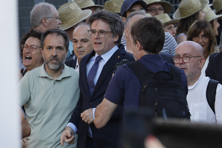 Puigdemont returns to Waterloo and was in Barcelona since Tuesday