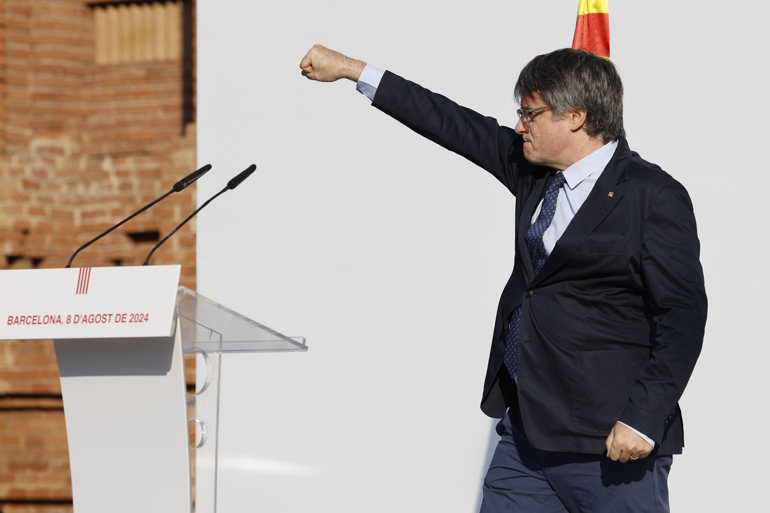 Puigdemont reappears in Barcelona after almost 7 years on the run from justice